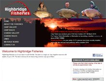 Tablet Screenshot of highbridgefisheries.co.uk